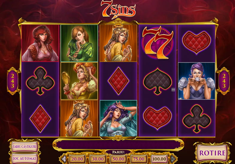 Jucați varianta gratis a slotului 7 Sins