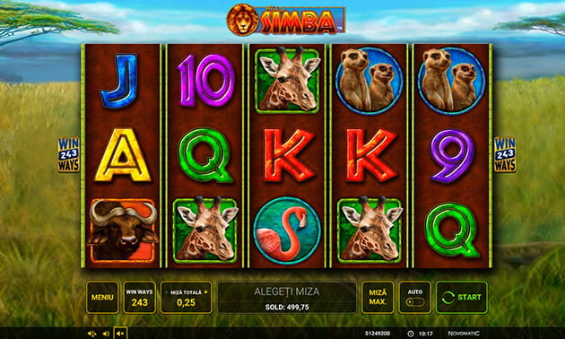 Slot African Simba de la Novomatic la Unibet Casino