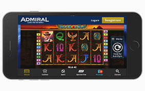 Aplicatia mobila Admiral Casinopentru iPhone