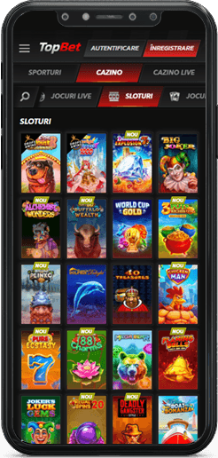 Categoria de sloturi în aplicația TopBet Casino
