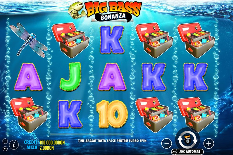 Slotul Big Bass Bonanza, unul dintre jocurile cu rotiri din Magazinul Swiper
