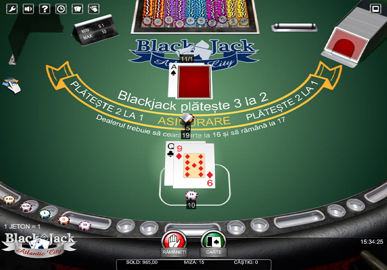 Varianta de joc Atlantic City fără risc financiar