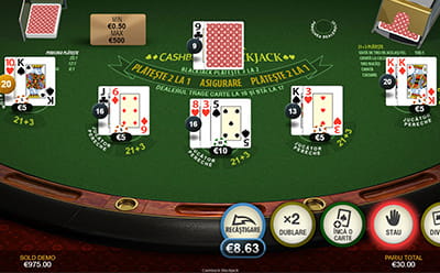 Blackjack Cashback – recuperați pariul