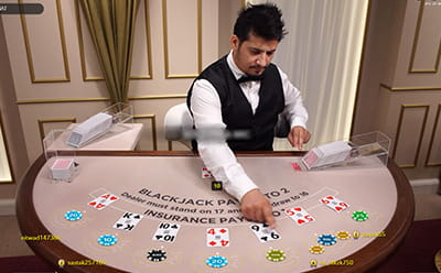 Blackjack live cu miza mica la Winmasters Casino