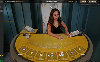 Blackjack Live la PokerStars Casino