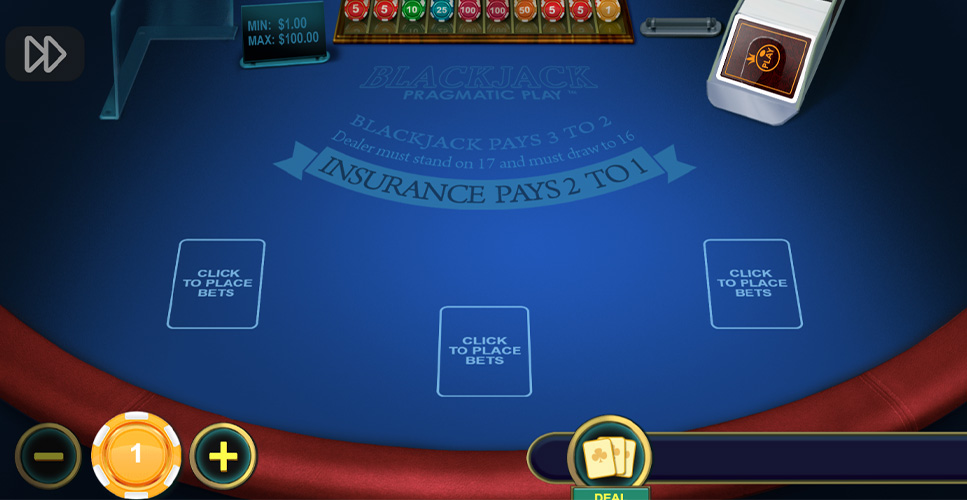 Blackjack multi hand cu mize mici