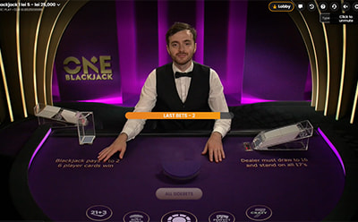 Blackjack One la 888casino live