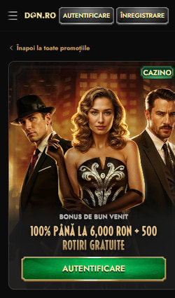 Bonusul la înregistrarea pe Don.ro Casino
