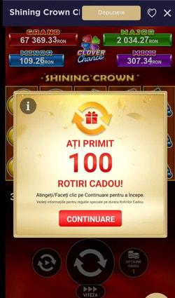 Rotiri gratuite la un cazinou online