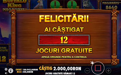 Buffalo King Megaways rotiri gratuite