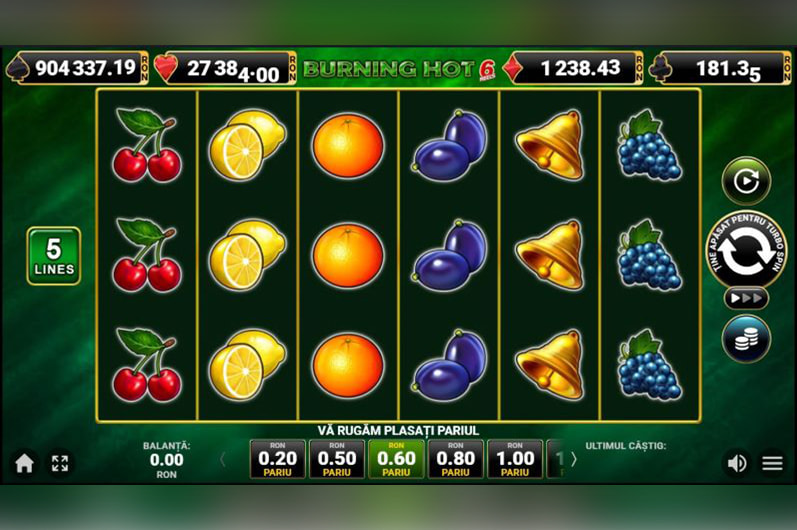 Slot Burning Hot 6 Reels la Las Vegas Casino