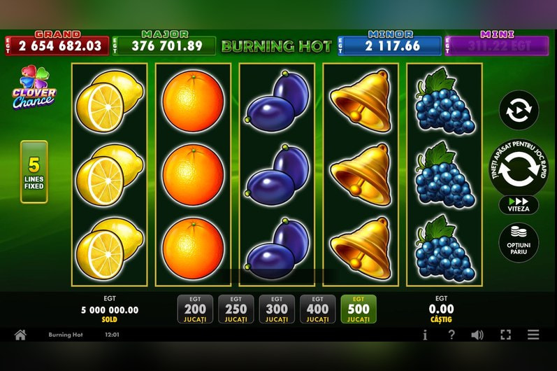Burning Hot Clover Chance la Las Vegas Casino