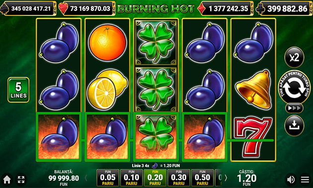 Burning Hot demo – top joc de păcănele online