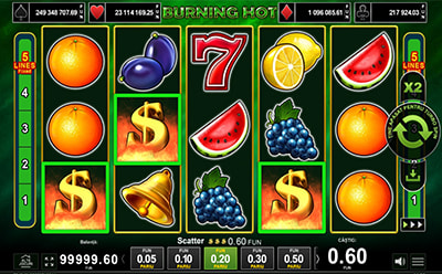 Slotul Burning Hot la Wacko