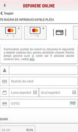 Asocierea unui card la contul de jucător