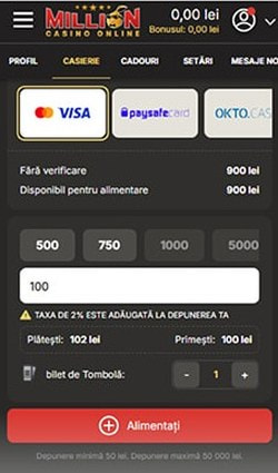 Casieria unui cazinou online deschisă pe telefon