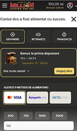 Confirmarea depunerii din portofelul Google