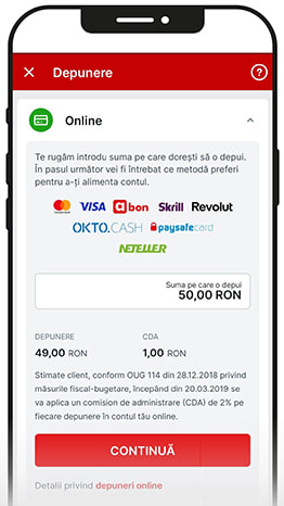 Imagine cu casieriea unui cazinou online care oferă multiple metode de plată la un depozit de 25 RON.