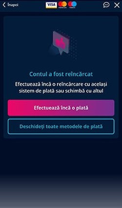 Soldul de joc după plata aprobată în aplicația Revolut