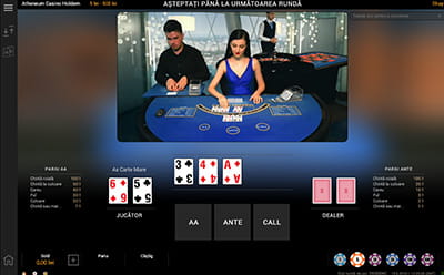 casino Hold'Em Live la studio Playtech