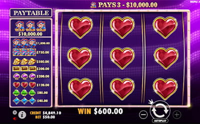 Câștig Mare Triple Jokers slot