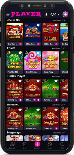 Categoria de sloturi la Player Casino pe mobil