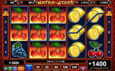 Combinatii castigatoare la slotul Extra Stars