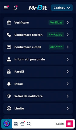 Pasul 1 verificarea contului