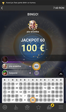Cumpărarea biletelor pentru o rundă de bingo - Pasul 4