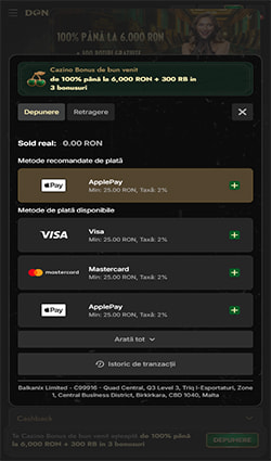 Metodele de depunere pentru bonusul de cazinou