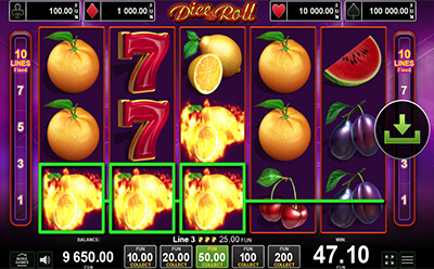 Dice and Roll slot bonus joc