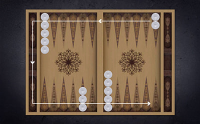 Două moduri de mutări la jocul de table online