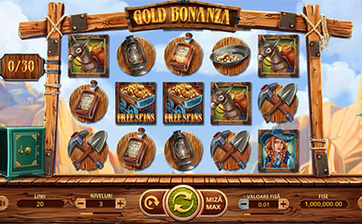 Slotul Gold Bonanza de la Powerbet.