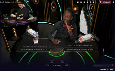 Gravity Blackjack la Excelbet Casino