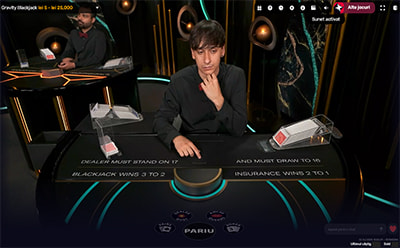 Gravity Blackjack la Luck Casino