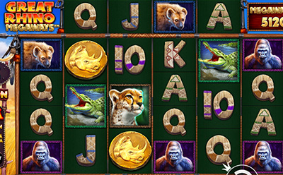 Great Rhino Megaways slot simbol Scatter