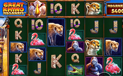 Great Rhino Megaways slot simbol Wild