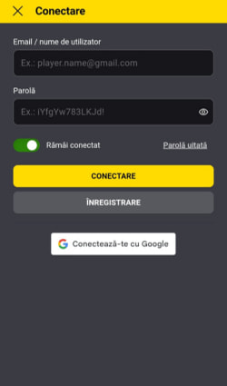 Deschiderea unui cont Fortuna - Pasul 2
