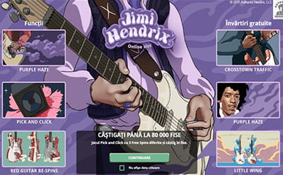 Slotul Jimi Hendrix la Sportingbet