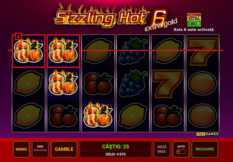 Încercați Sizzling Hot 6 Extra Gold slot în mod demo