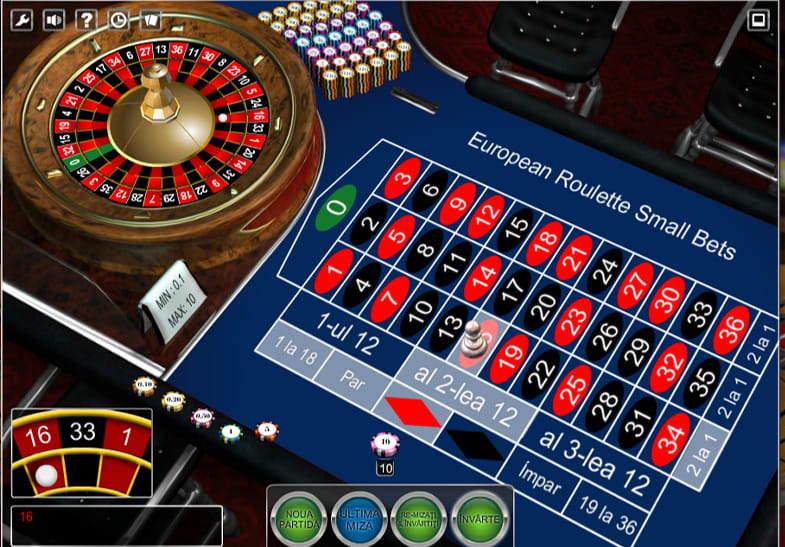 Încercați European Roulette Small Bets în forma gratuită