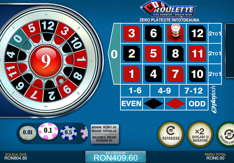 Încercați variația Mini Roulette în forma gratuită