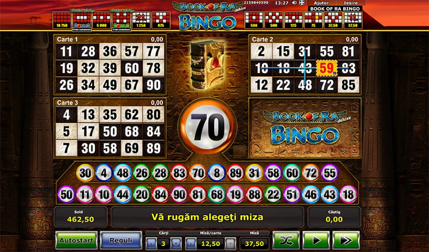 Calavera Bingo de la G. Games soft