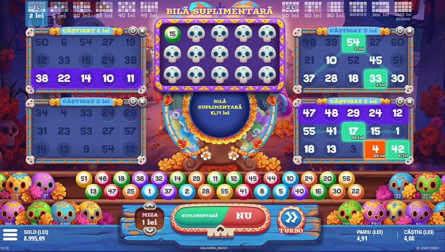 Calavera Bingo de la G. Games soft