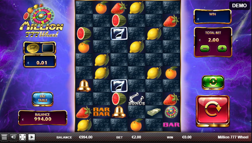 Million 777 Wheel de la Red Rake Gaming