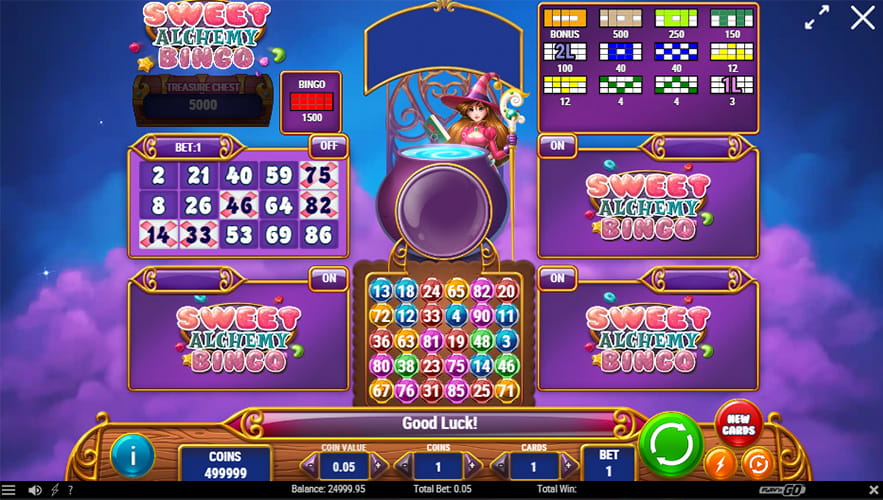 Sweet Alchemy Bingo de la Play’n GO soft
