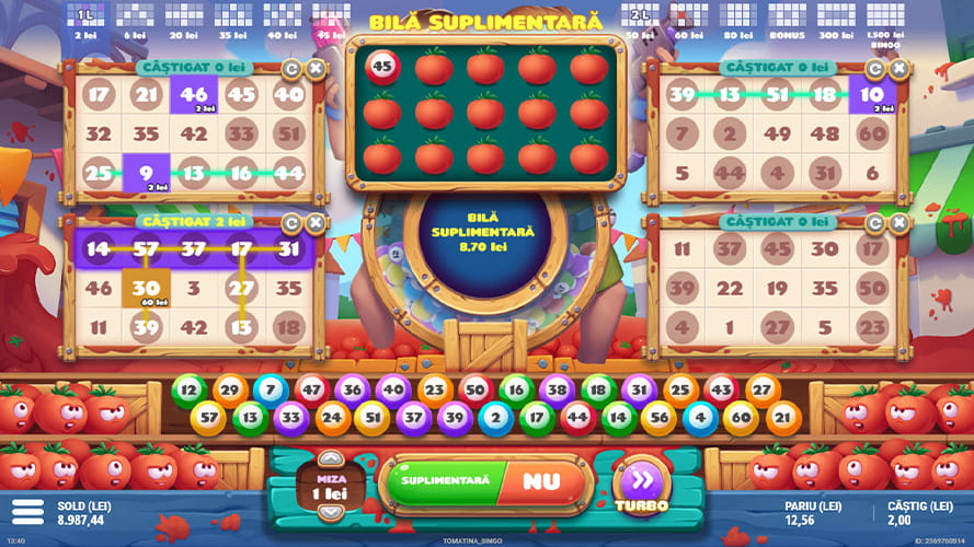 Tomatina Bingo de la G. Games