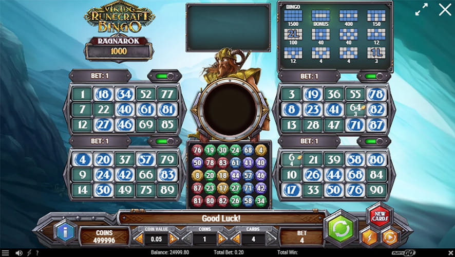 Viking Runercraft Bingo de la Play’n GO soft