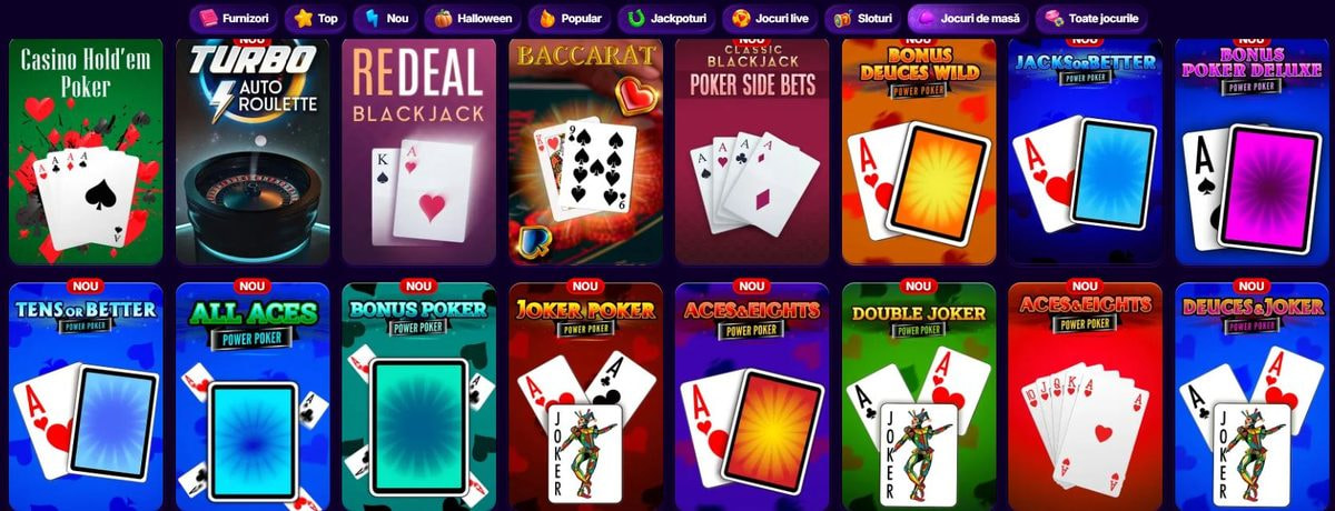 Jocuri de masă la Swiper Casino