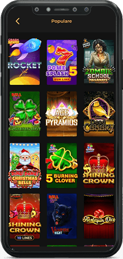 Categoria Populare în aplicația Princess Casino